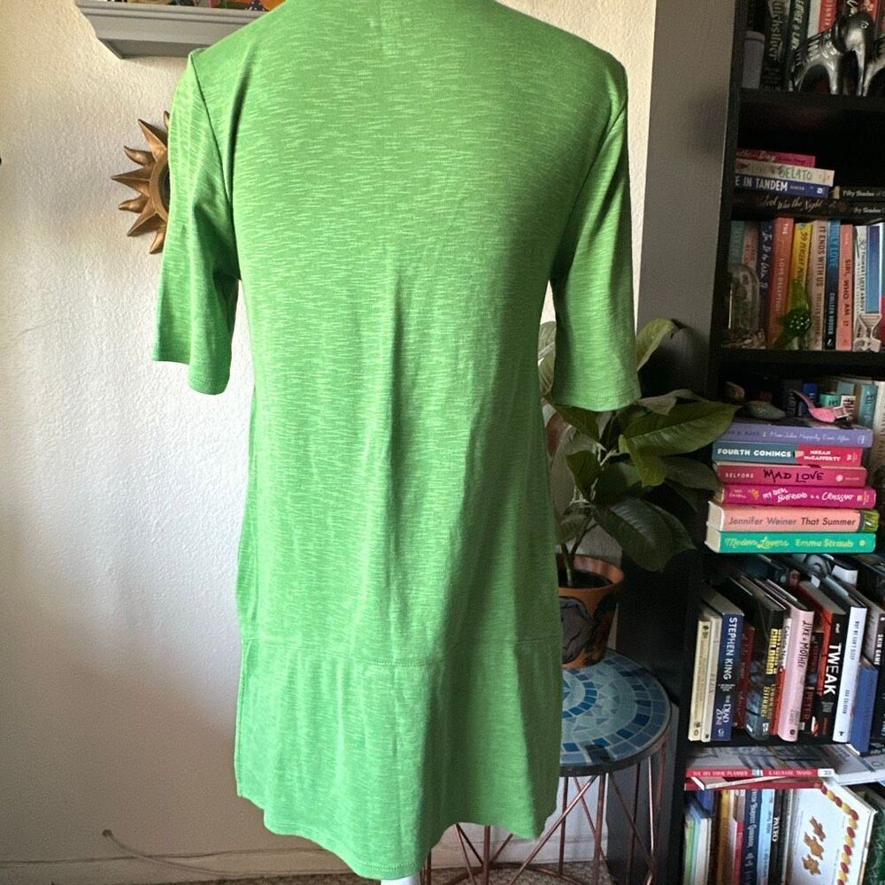 J. Jill Size Small pima dipped hem tunic Green - Picture 4 of 4